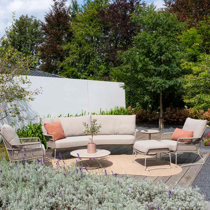 4 Seasons Outdoor Botanic loungeset zonder salontafel + gratis voetenbank