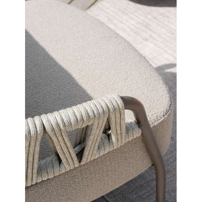 Taste 4SO Calma chaise lounge bank + salute tafel 120×65 cm terre - Image 4