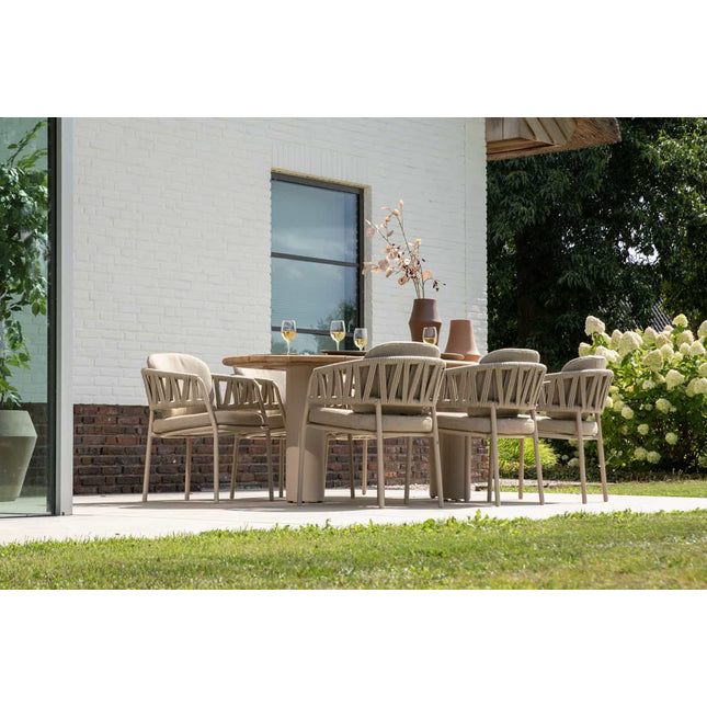 Taste 4SO Calma dining latte + Estate tafel met keramisch blad Latte 240 cm - Image 3