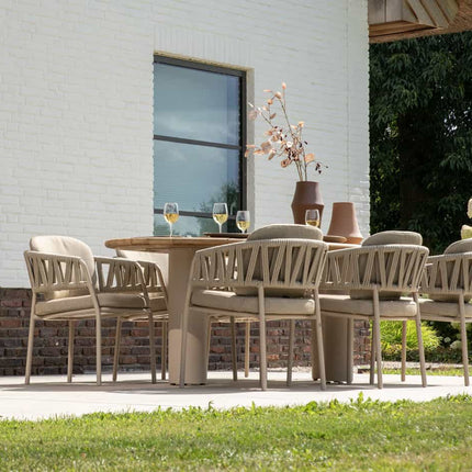 Taste 4SO Calma dining latte + Prado tafel met keramisch blad Latte 160 cm - Image 6