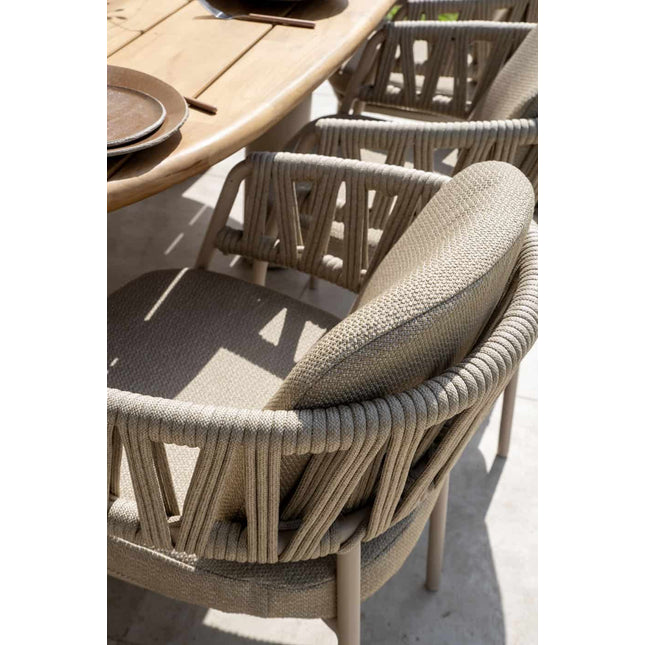 Taste 4SO Calma dining latte + Prado tafel met keramisch blad Latte 160 cm - Image 7