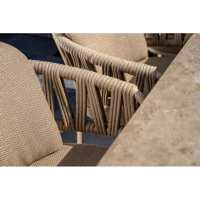 Taste 4SO Calma high dining + Soho tafel met keramiek tafelblad 220×75 cm latte - Image 7