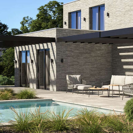 4 Seasons Outdoor Calpi loungeset met voetenbank + Yoga salontafels