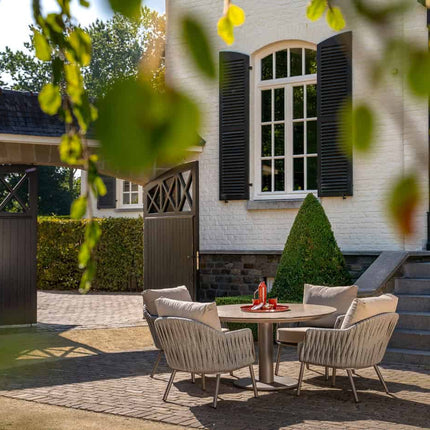 Taste 4SO Cannes low dining + Donato low dining tafel 160 cm Ø terre - Image 4
