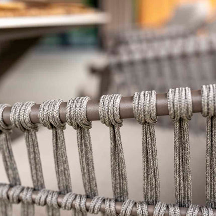 4 Seasons Outdoor Capalbio dining stoel + Taste 4SO Prado tafel met keramisch tafelblad barrel terre 240 cm