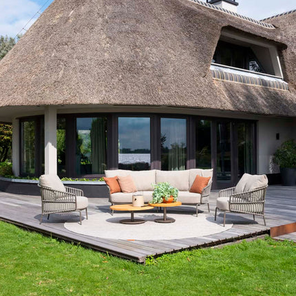 4 Seasons Outdoor Capalbio loungeset + Boaz salontafels terre