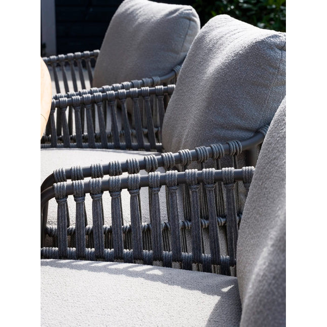 4 Seasons Outdoor Capalbio low dining stoel + Nevada low dining tafel barrel-vorm 250 cm terre - Image 6