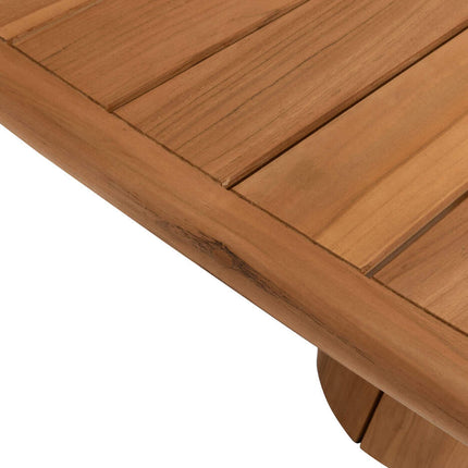 4 Seasons Outdoor Bernini dining stoel + Taste 4SO Capri tafel barrel-vorm teak 280 cm