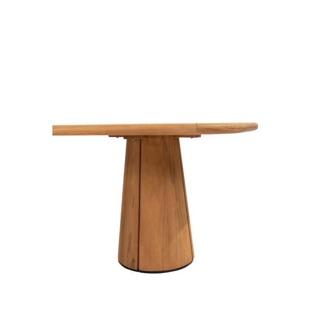 Taste 4SO Capri low dining tafel barrel-vorm teak 240 x 110 cm