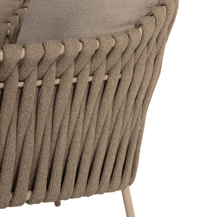 4 Seasons Outdoor Comino loungebank + Yoga bijzettafel Ø 73 cm