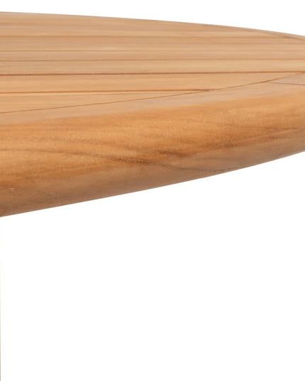 4 Seasons Outdoor Bernini dining stoel + Taste 4SO Corsica tafel teak 160 Ø cm