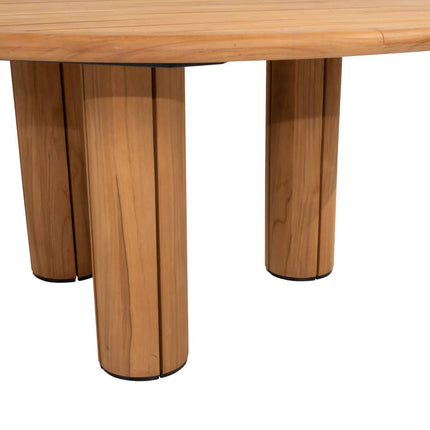 4 Seasons Outdoor Jura dining + Taste 4SO Corsica tafel teak 160 Ø cm