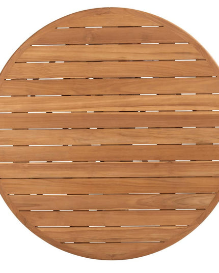 4 Seasons Outdoor Allora dining stoel latte + Taste 4SO Corsica tafel teak 160 Ø cm