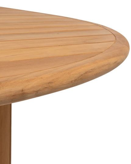 4 Seasons Outdoor Samos dining stoel + Taste 4SO Corsica tafel kiezel-vorm teak 240 cm
