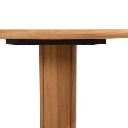 4 Seasons Outdoor Tess dining + Taste 4SO Corsica tafel kiezel-vorm teak 240 x 130 cm