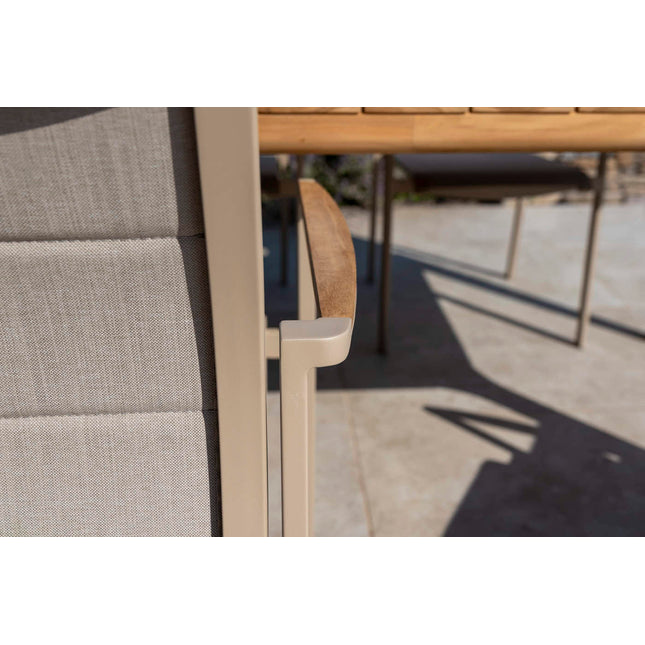 Taste 4SO Cortina dining + Manolo tafel latte met geprint keramiek tafelblad 240 cm