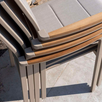 Taste 4SO Cortina dining + Donato tafel met geprint keramiek tafelblad 160 Ø cm latte - Image 7