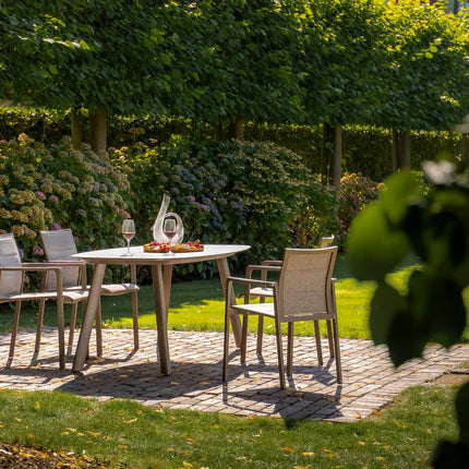 Taste 4SO Cortina dining + Manolo tafel terre met geprint keramiek tafelblad 180 cm - Image 4