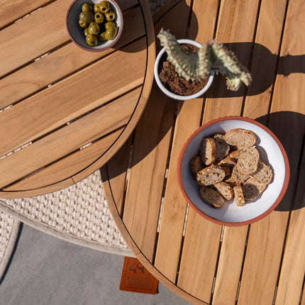 4 Seasons Outdoor Finn salontafel teak 80 cm. Ø (H 25)