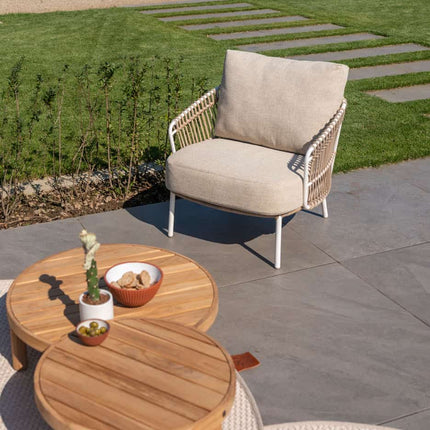 4 Seasons Outdoor Finn salontafel teak 80 cm. Ø (H 25)