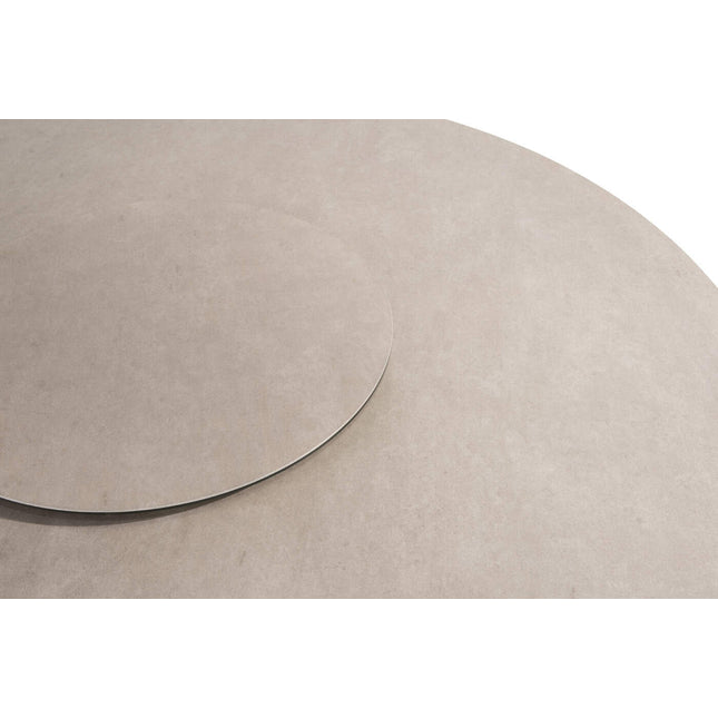 Taste 4SO Owen dining stoel (6 st.) + Donato eettafel Ø 160 cm cloud + lazy susan