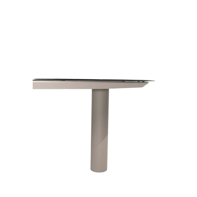 Taste 4SO Owen dining stoel (6 st.) + Donato eettafel Ø 160 cm cloud + lazy susan