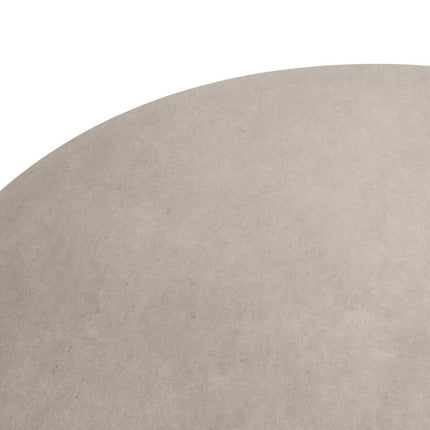 Taste 4SO Manitoba stapelbare dining stoel latte + Donato tafel 160 Ø cm met geprint keramiek blad