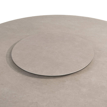 Taste 4SO Barista dining stoel latte + Donato tafel keramiek latte 160 Ø cm + Lazy susan