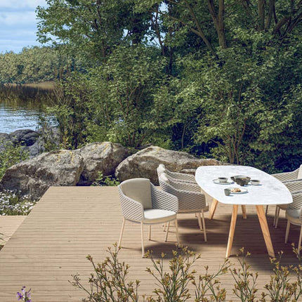 4 Seasons Outdoor Eros dining + Lucas teak tafel 240 cm