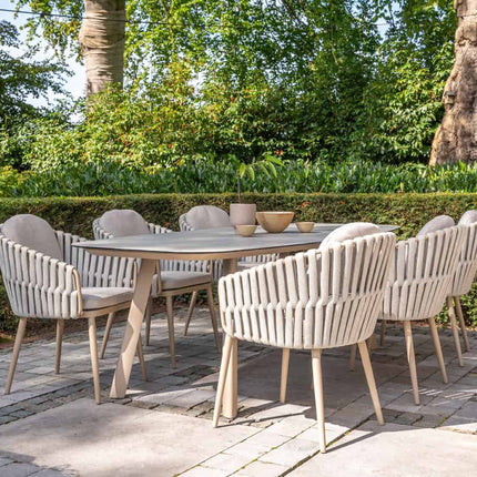 Taste 4SO Eva dining + Manolo tafel latte met geprint keramiek tafelblad 240 cm - Image 2