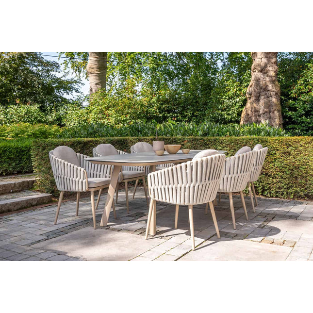 Taste 4SO Eva dining + Manolo tafel latte met geprint keramiek tafelblad 240 cm - Image 2