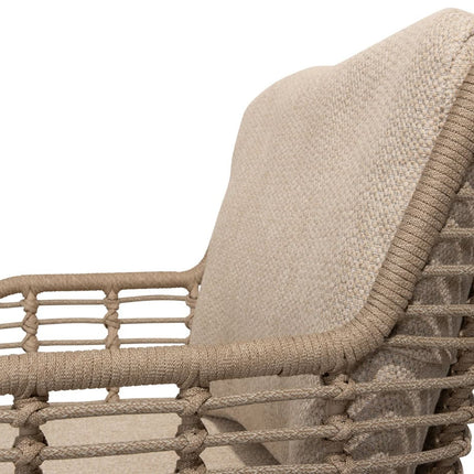 4 Seasons Outdoor Fabrice dining stoel latte + Taste 4SO Capri tafel barrel-vorm teak 240 cm - Image 10