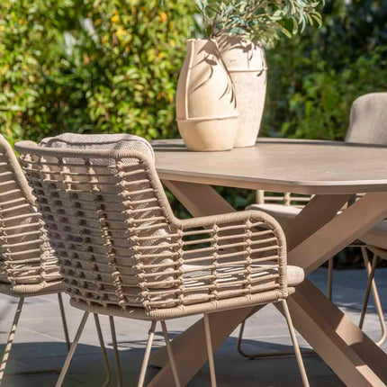 4 Seasons Outdoor Fabrice dining set Latte + Taste 4SO Estate tafel Latte 240 cm - Image 4