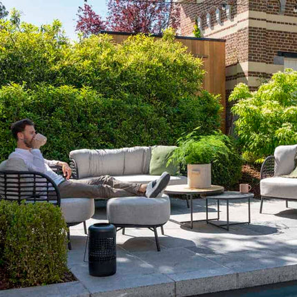 4 Seasons Outdoor Fabrice loungeset + Verdi salontafel set van 2