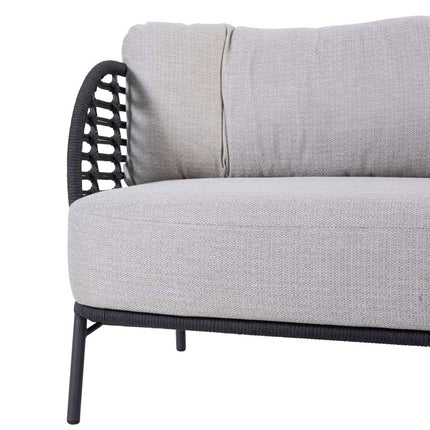 4 Seasons Outdoor Fabrice loungeset + center + Verdi salontafels