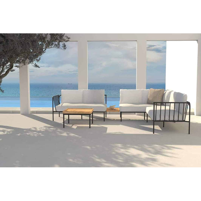 4 Seasons Outdoor Figaro modulair loungeset + salontafel 75 x 75 cm