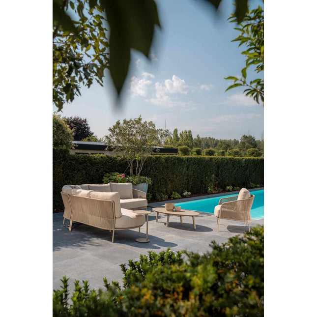 Taste 4SO Florence modulaire lounge + Demi set van 2 salontafels latte 50 x 60 en 70 x 80 cm. - Image 4