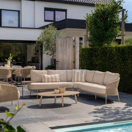 Taste 4SO Florence modulaire lounge + Demi set van 2 salontafels latte 50 x 60 en 70 x 80 cm. - Image 3