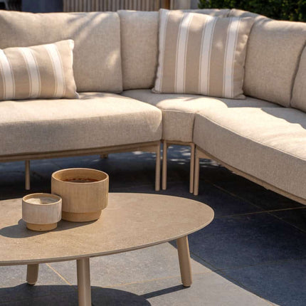 Taste 4SO Florence modulaire lounge + Demi set van 2 salontafels latte 50 x 60 en 70 x 80 cm. - Image 9