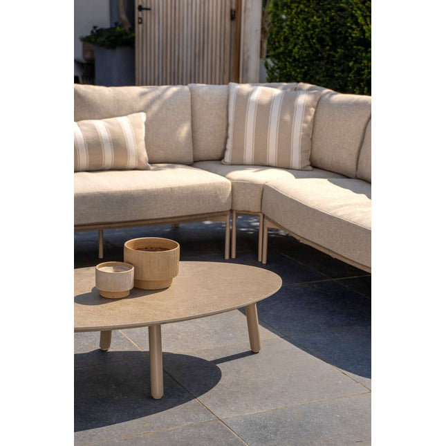 Taste 4SO Florence modulaire lounge + Demi set van 2 salontafels latte 50 x 60 en 70 x 80 cm. - Image 9