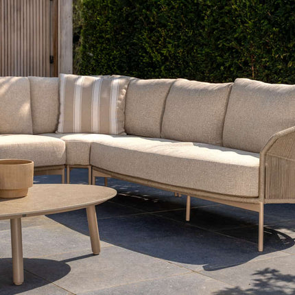 Taste 4SO Florence modulaire lounge + Demi set van 2 salontafels latte 50 x 60 en 70 x 80 cm. - Image 8