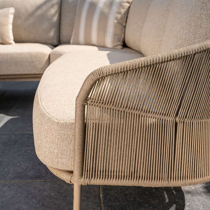 Taste 4SO Florence modulaire lounge + Demi set van 2 salontafels latte 50 x 60 en 70 x 80 cm. - Image 6