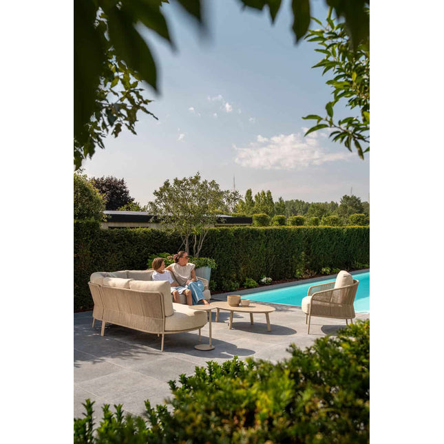 Taste 4SO Florence modulaire lounge + Demi set van 2 salontafels latte 50 x 60 en 70 x 80 cm. - Image 2