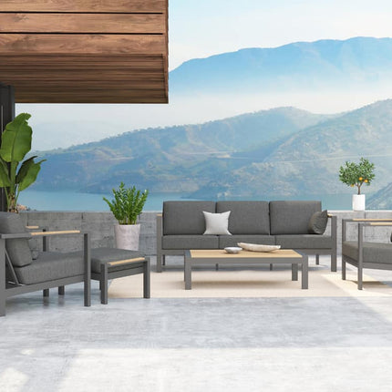 Taste 4SO Ginger loungeset antraciet + salontafel 120 x 64,5 cm