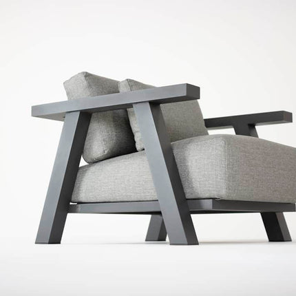 4 Seasons Outdoor Iconic loungeset + Forza hoge salontafel 120 x 70 x 55 cm