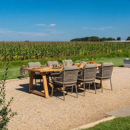 4 Seasons Outdoor Jura dining + Taste 4SO Noah teak tafel 260 cm