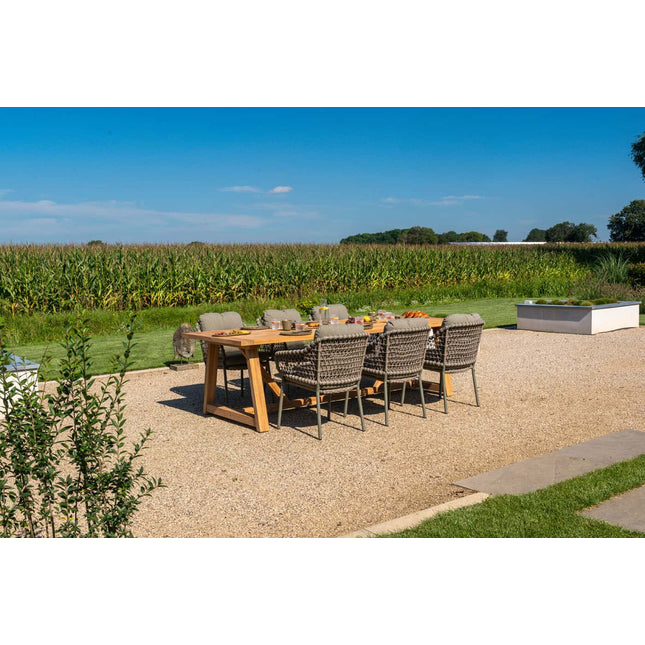 4 Seasons Outdoor Jura dining + Taste 4SO Noah teak tafel 260 cm