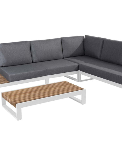 Taste 4SO Kioto loungeset modulair wit+ salontafel 120 x 60 cm