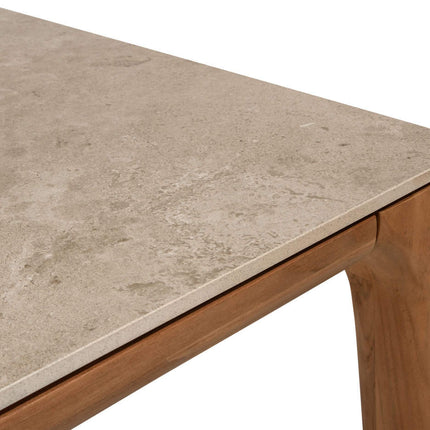 4 Seasons Outdoor Samos dining stoel + Taste 4SO Liam tafel met teak tafelblad 240 cm
