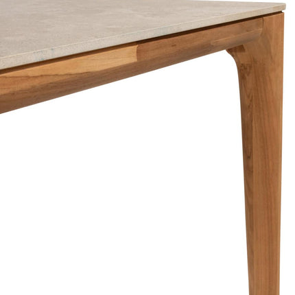 4 Seasons Outdoor Samos dining stoel + Taste 4SO Liam tafel met teak tafelblad 240 cm